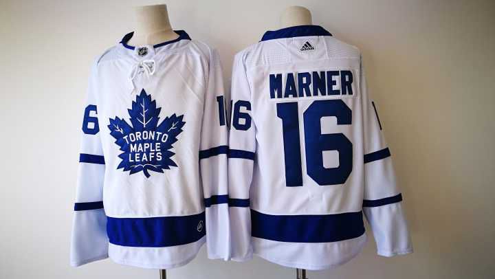 Men Toronto Maple Leafs 16 Mitch Marner White Adidas Hockey Stitched NHL Jerseys